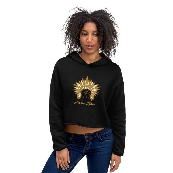 Azzie Biko Crop Hoodie - Women - Black