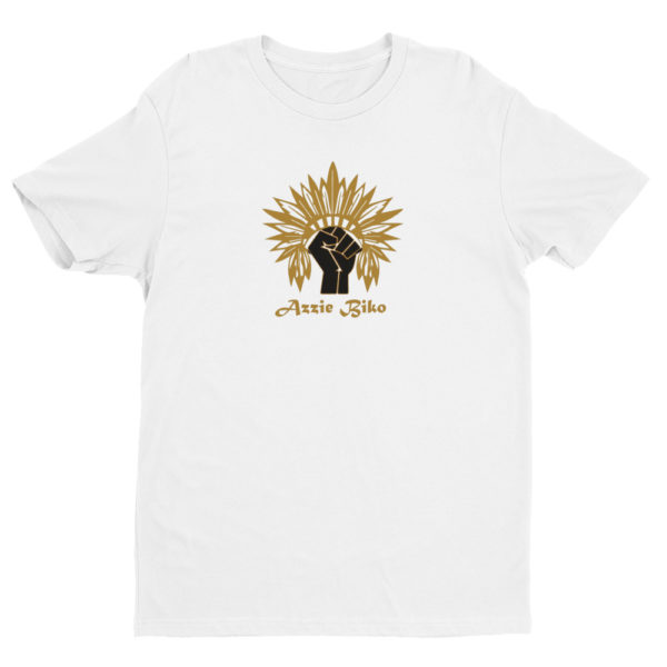 Azzie Biko Short Sleeve T-shirt - Indian - White