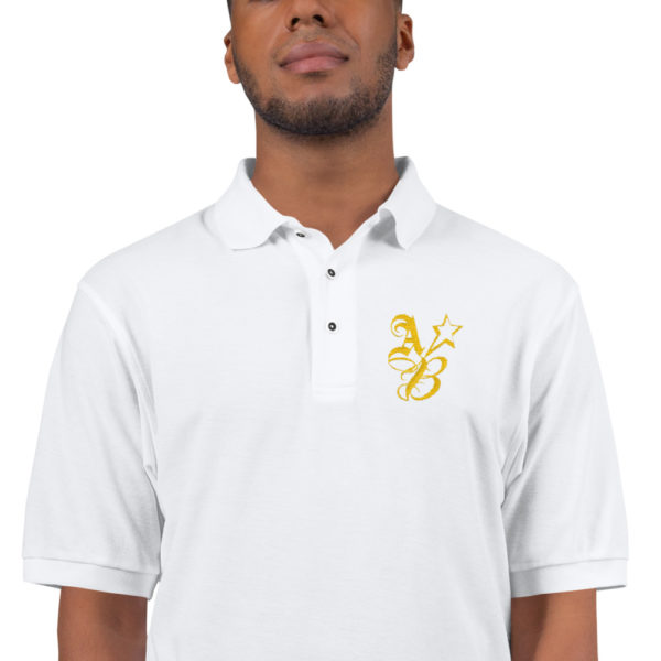 Azzie Biko Men's Premium Polo - White