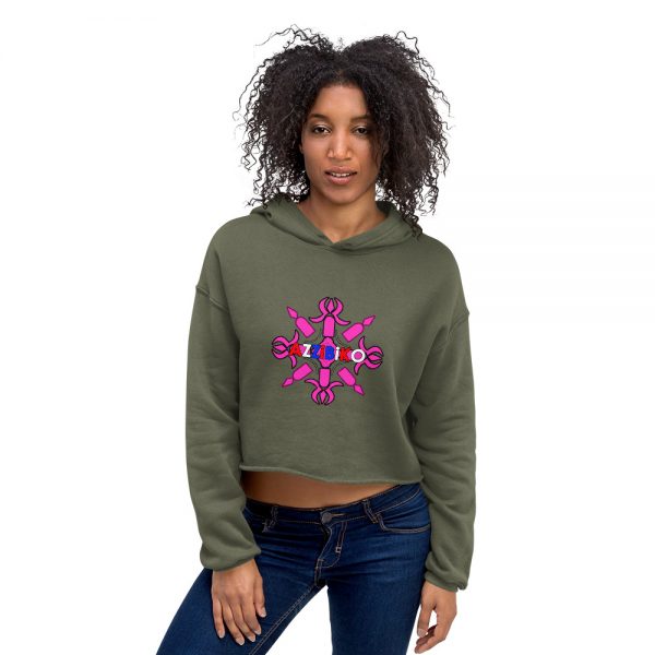 Azzie Biko Crop Hoodie - Compass - Image 5